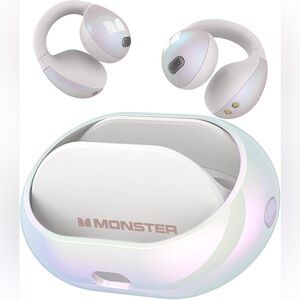 Like 🆕 Monster AC600 Wireless Open Ear Earbuds with Charging Case